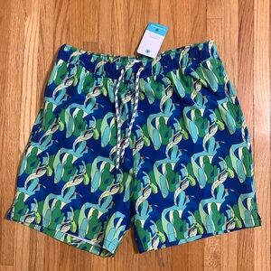 Snapper Rock Men’s swim trunks - toucan print men’s swimsuit